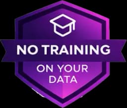 No training on your data